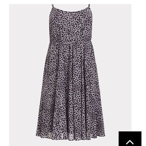 SALE - Grey leopard print chiffon - SO flattering!